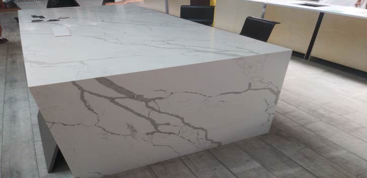 Photos by Rom Style Tile #1 Island with water fall effect
