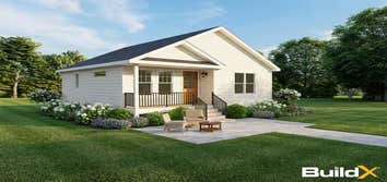 X-1 The Cottage ADU The Cottage delivers 900 GFA in a compact 28′×36′ footprint with 2 bedrooms, 1.5 baths, a Farmer's Porch, 9′ ceilings, LED lighting