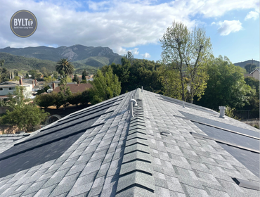 7.91 kW GAF Timberline Solar Shingle Roofing System in Birchwood Color