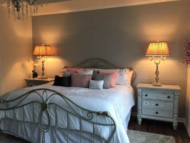 Refinished Bed and Nightstands
