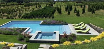 East Hampton gunite pool and patio