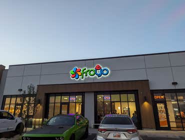 Froyo Saratoga Springs This retail location expands Froyo's presence into Saratoga Springs. The interior features stadium seating, custom-built booths