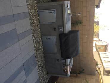 Irvine Project Custom firepit w/ interlocking pavers