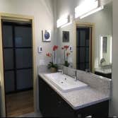 Modern Custom Home We did the interior paint for this lovely custom home in North Seattle. This was new construction and we did the millwork and wood f