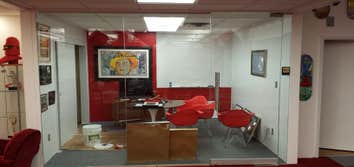 office glass door