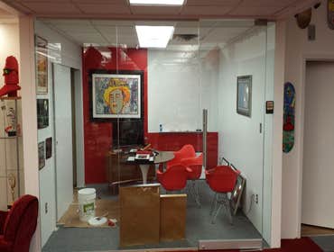 office glass door