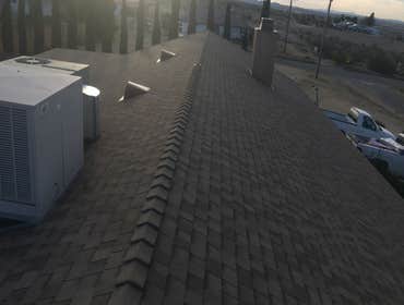 Cochise Ave Roof This roof was damaged by hail and replaced by the customer's insurance. Cost to homeowner=deductible.