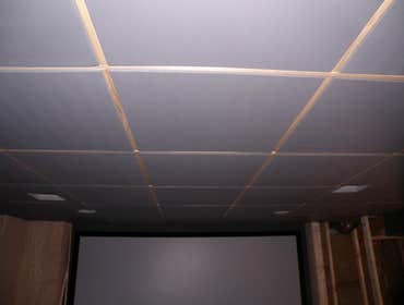Photos from Vh improvement inc transforms a room in the basement into a media room