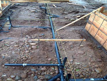 Under slab plumbing