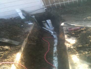 Under slab tunnels These are hand dug tunnels under the concrete slab foundation of homes where we installed a new drain line system.