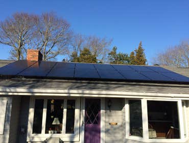 Photos by Plymouth Solar Energy #1 Ground Mounted hillside array