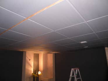 Photos from Vh improvement inc transforms a room in the basement into a media room