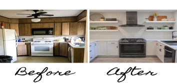 BEFORE & AFTER KITCHEN MAKE OVER