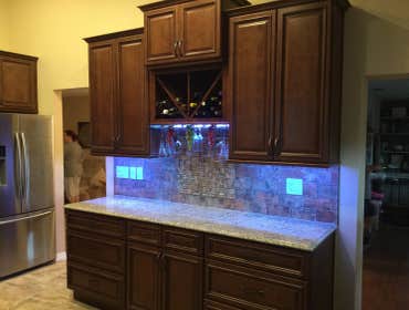 Photos from Bourgoing Construction, LLC Latest Project : New Kitchen in Palm Harbor. The lighting under cabinets, really made a difference.