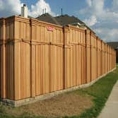 Clear cedar wood fence