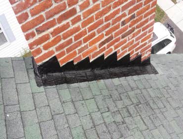 Step flashing afterwards