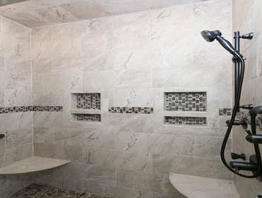 Master shower