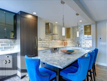 Blue Chair Kitchen Remodeling Design