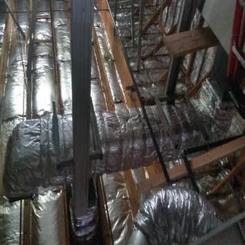 Welcome 2016 Commercial kitchen hood instal, grease duct fabrication and installation; fire wrap certified.
