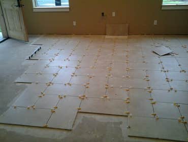 Basement Tile job