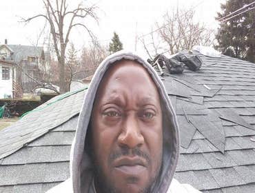 Photos by by Dezignz Painting & Renovations Inc #2 Replace garage roof & add gutters
Installed tile floor in bathroom