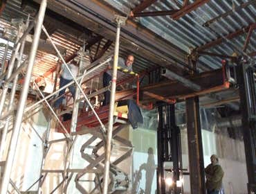 H&M Shell 23,000 SF Redemise of 7 spaces on 2 stories into 1 shell space for H&M. Prepare concrete floor to ¼” in 10’ max slope, build elevator shaft a
