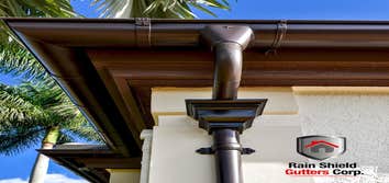 Photos by Rain Shield Gutters Corp #1 HALF ROUND STEEL GUTTERS