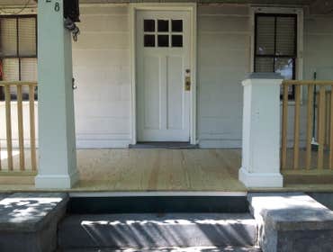 Rotted Porch Replacement The owners of this Norfolk home had lost the use of their porch due to severe deterioration. We removed the rotted wood, rebu