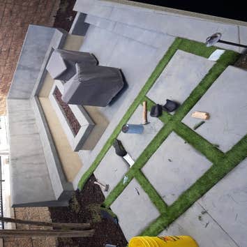 Photos by Majestic Hardscapes #1 Entire front and backyard hardscape and landscape services were provided including items such as
"T" Shaped concrete B