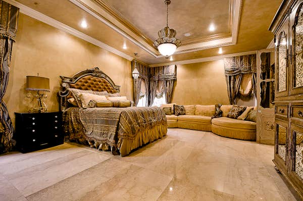 Master bedroom marble floors