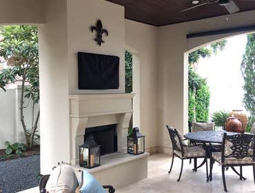 Outdoor living space addition Outdoor living space addition