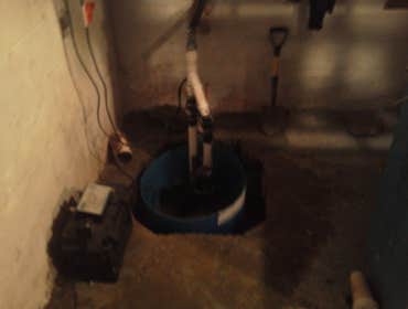 new larger sump system