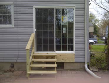 Marshville, New Jersey door installation This was a sliding glass door installation project added to the area leading out to the homeowner’s backyard i