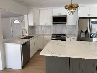 Open concept kitchen remodel