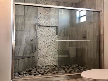 Downtown Phoenix condo New master shower and guest tub/shower
Custom hand crafted cabinets with quartz countertops