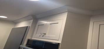 Crown above cabinets