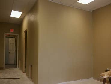 Finished out walls