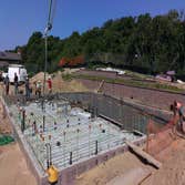 Pouring Concrete Slab