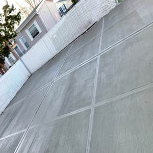 backyard concrete