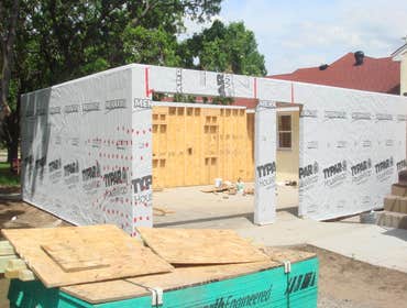 House wrap is up