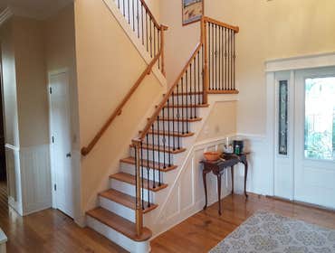 Photos by Demo & Renovation Services, LLC #5 Replaced wood spindles in railing with steel decorative spindles.