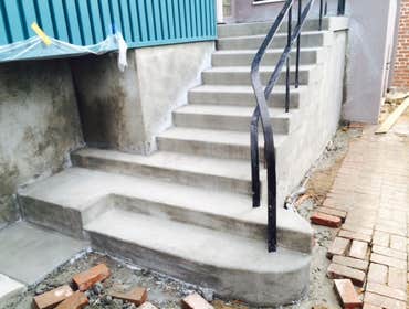 New Poured In Place Concrete Steps by MMCC