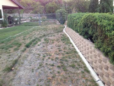 Side Yard Turned into Play & Walking Area