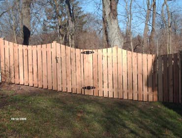 Wood fences
