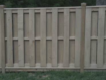 Wood Shadow Box fence
