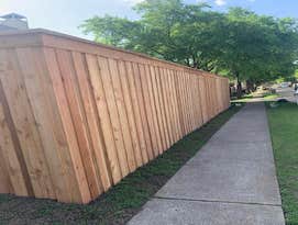 Photos by 4B CONSTRUCTION #1 8' BOARD ON BOARD CEDAR FENCE