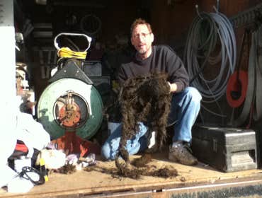 Rodding Job Here are a few roots we pulled out of a sewer in Elgin,Il.with our Spartan 1065
