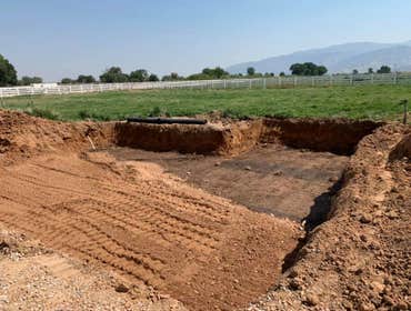Photos by Danny Ray Construction LLC #2 4 foot over excavation for building pad.