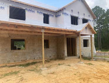 house framing, 2 story custom home
