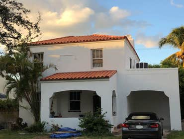 Stucco/ Exterior paint and roof tile